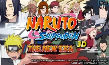 Naruto Shippuden 3D - The New Era Europe (Fr, It) screen shot title